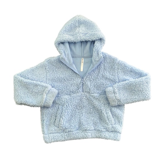 MONDETTA Girls Long Sleeve Sherpa Half Zip Pull Over - Picture 5 of 5